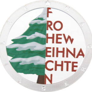 Weihnachtsmedaille "Farbe"