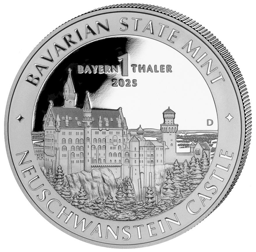 Vorderseite 1 Unze Anlage Silber Bayern Thaler