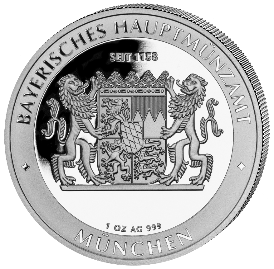 Rückseite 1 Unze Bayern Thaler