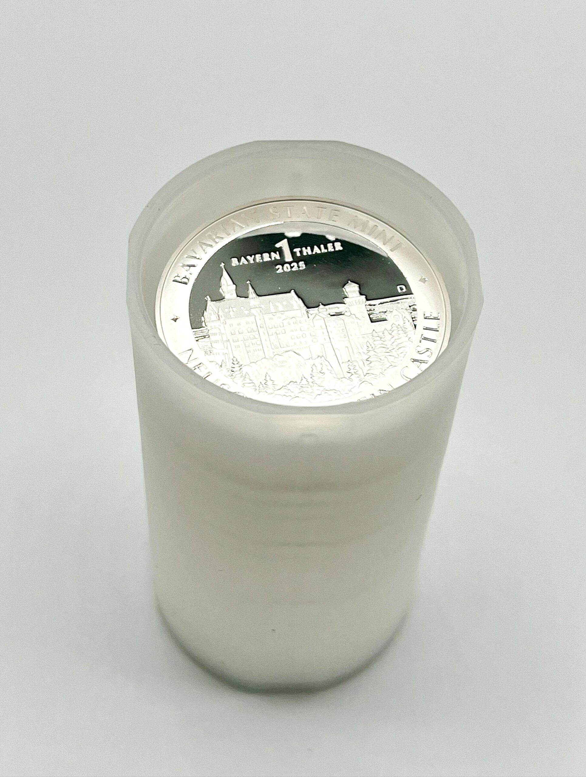 1 Tube mit Bayern Thaler Anlage Silber Münzen Medaillen Unzen